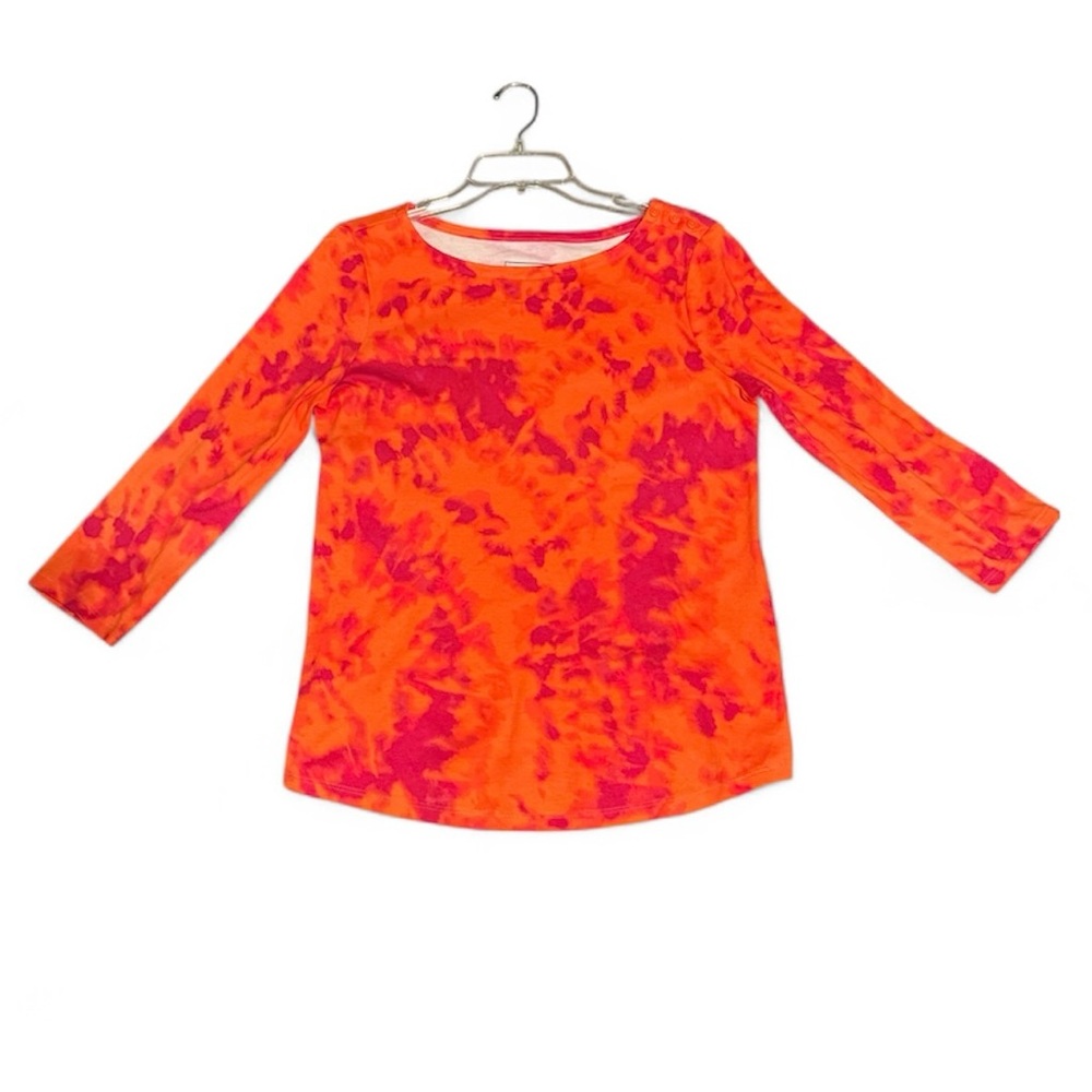 Charter Club Orange and Pink Top by charter club 100% cotton size medium